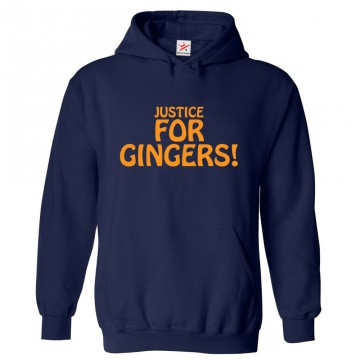 Justice For Gingers Funny Unisex Novelty Kids and Adults Pullover Hoodie
